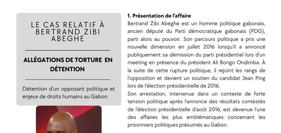 Illustration du dossier Bertrand Zibi Abeghe