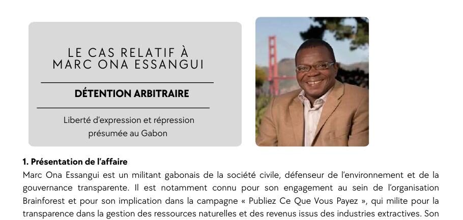 Illustration du dossier Marc Ona Essangui
