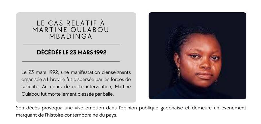 Illustration du dossier Martine Oulabou Mbadinga