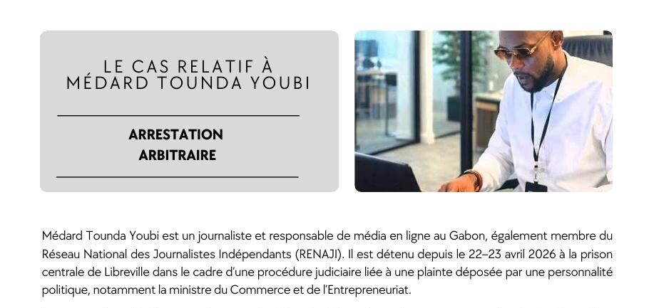 Illustration du dossier Médard Tounda Youbi