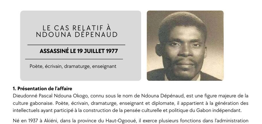 Illustration du dossier Ndouna Dépénaud