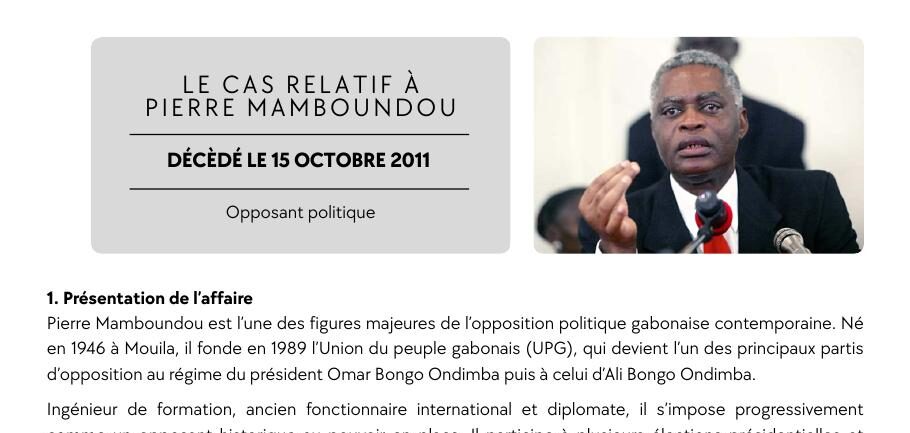 Illustration du dossier Pierre Mamboundou